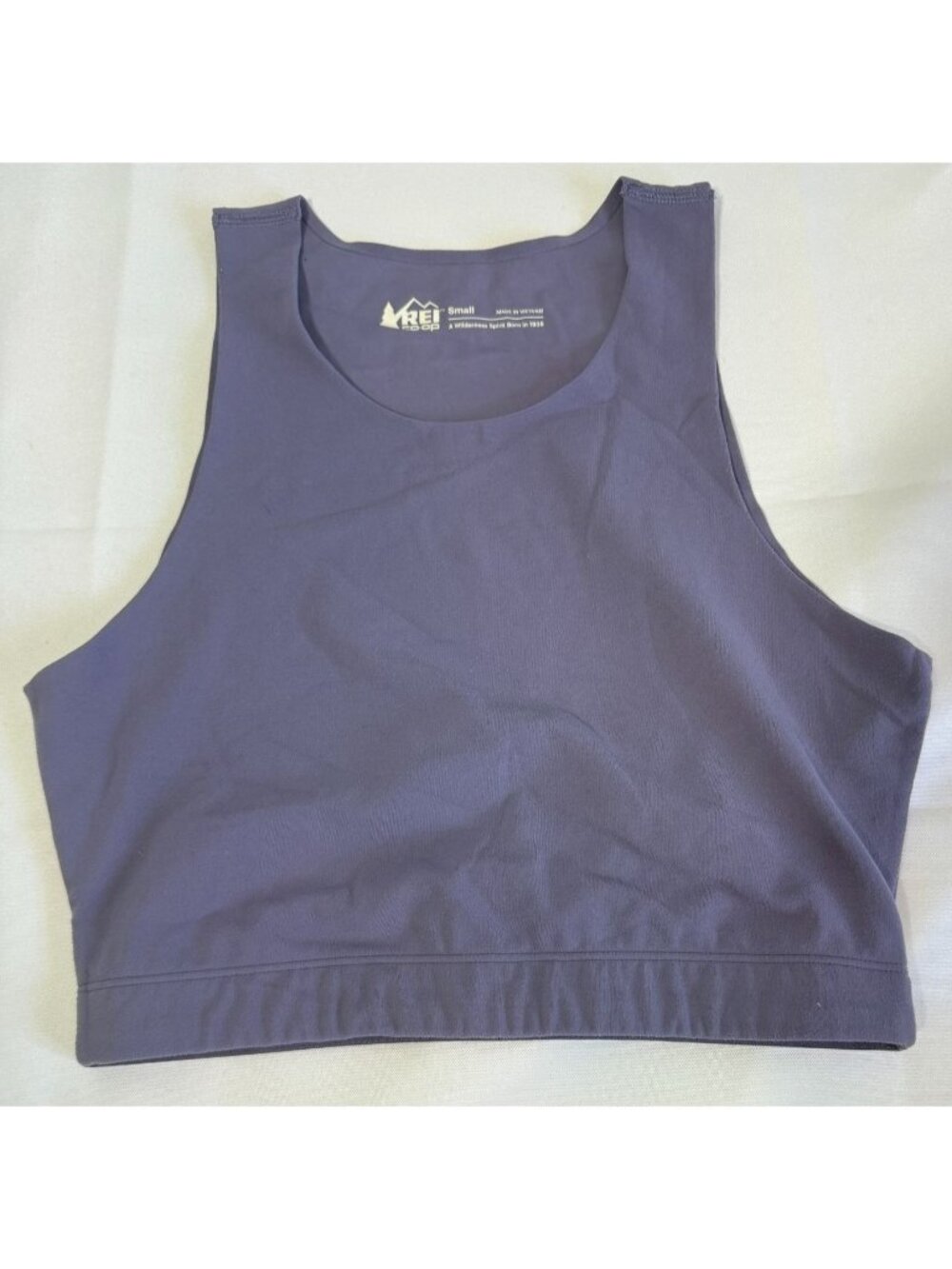 REI Co-op Womens Purple Take Your Time Sports Bra Sz Small Low Inpact Athleisure - Picture 2 of 9